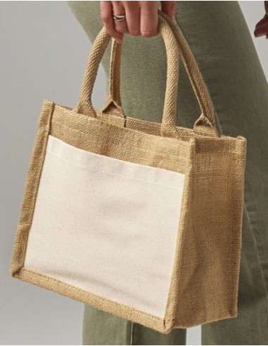 WES-W425-Cotton Pocket Jute Gift Bag